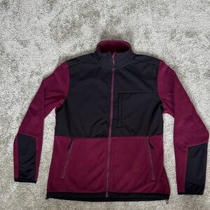 RBX Men's Black and Burgundy Performance Jacket